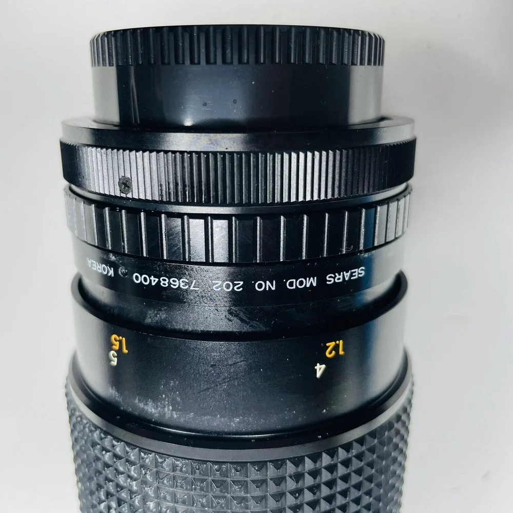 Sears Macro Zoom‎ 60-300mm f/4.0-5.6 Lens with Caps/ Canon Mount in Box
